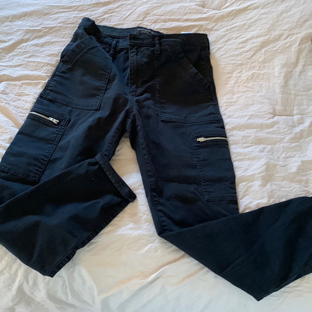 Banana Republic, high-rise, skinny, cargo pants.